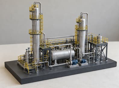 Industrial plant miniature model