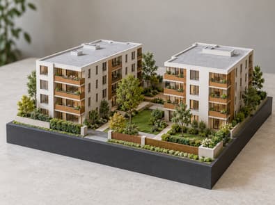 Architectural building scale model